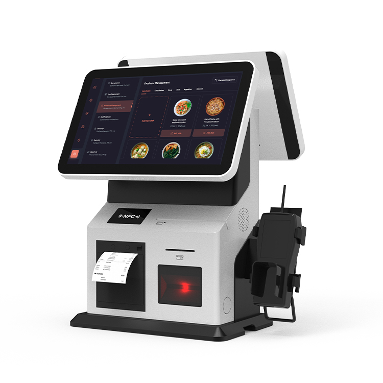 15.6+15.6 inch service self ordering Payment kiosk