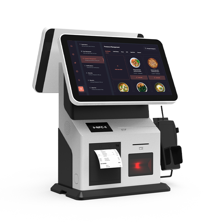 15.6+15.6 inch service self ordering Payment kiosk